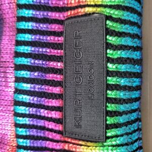 Kurt Geiger London Multicolor Striped Beanie